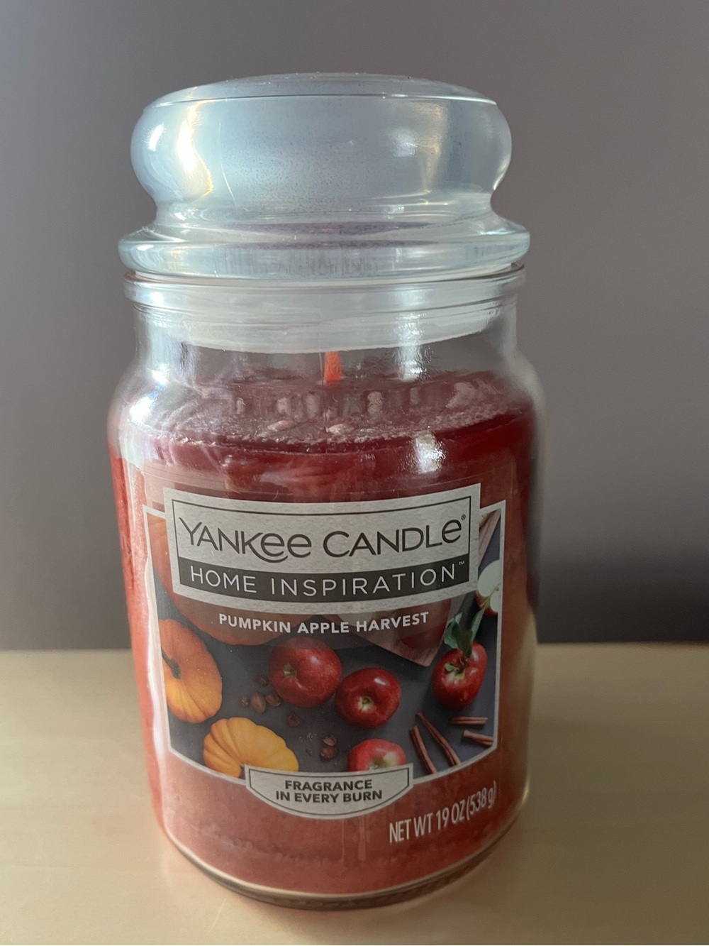 New Yankee Candle Home Inspirations Pumpkin Apple Harvest Large 22 Oz Jar Candle